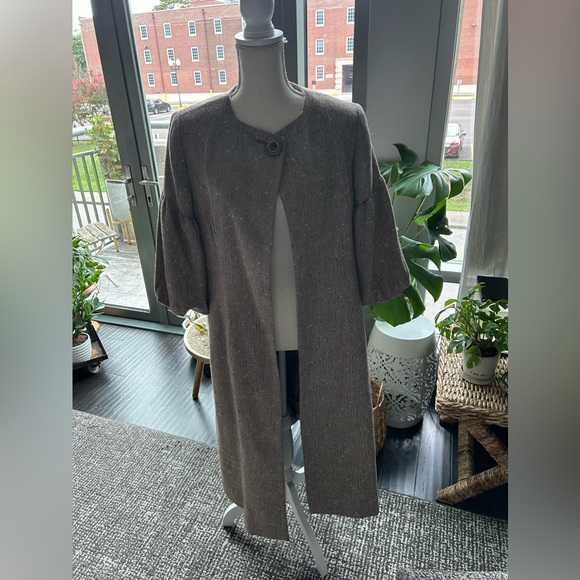 breathtaking, vintage coat you can wear open or one top button so sweet - Picture 2 of 2